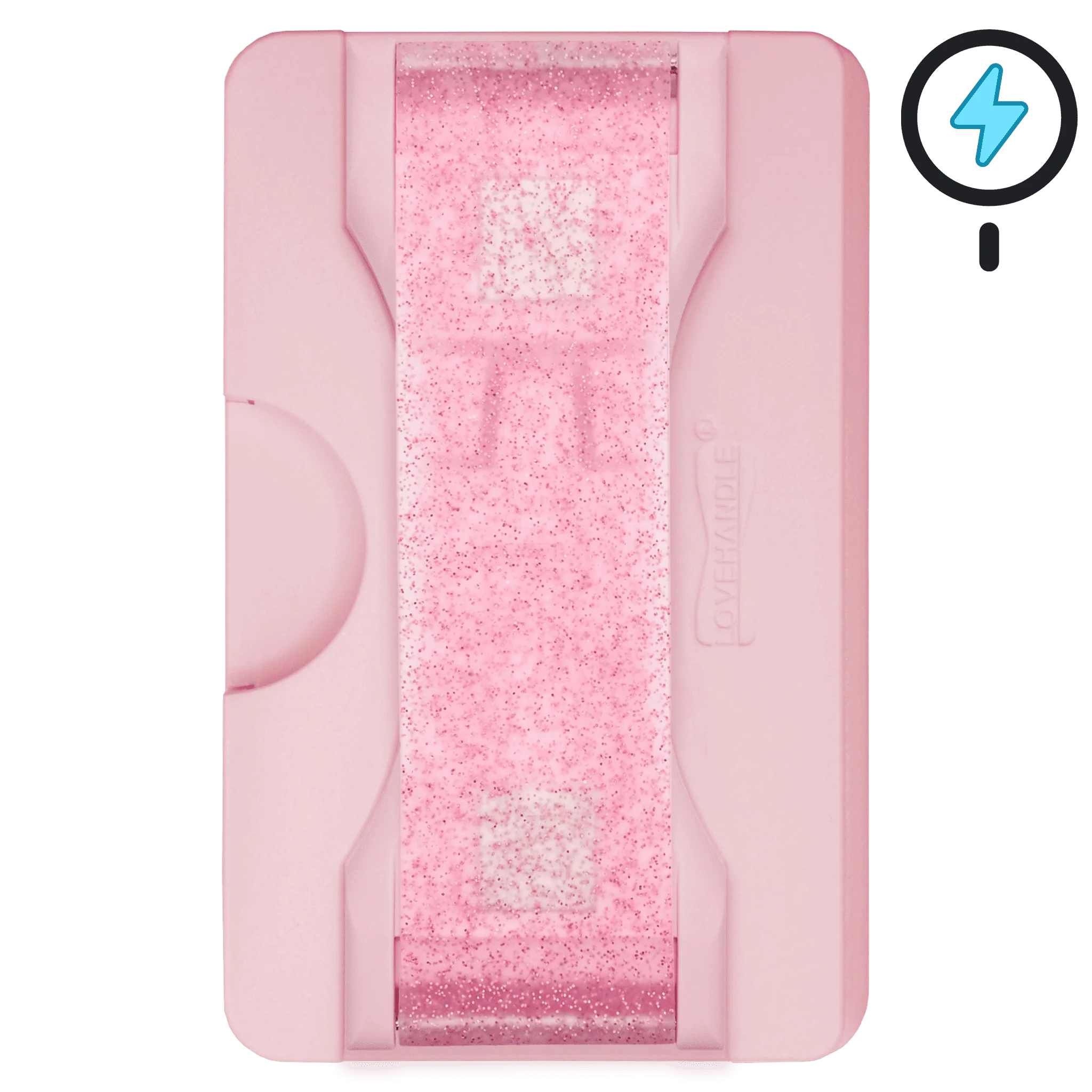 LoveHandle Kickstand Phone Grip - Pink Diamond Glitter - Image 4