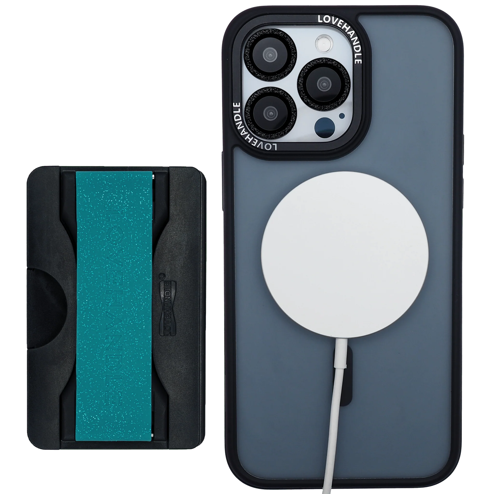 Total Package - PRO Wallet for MagSafe - Blue Agate Glitter - Image 3